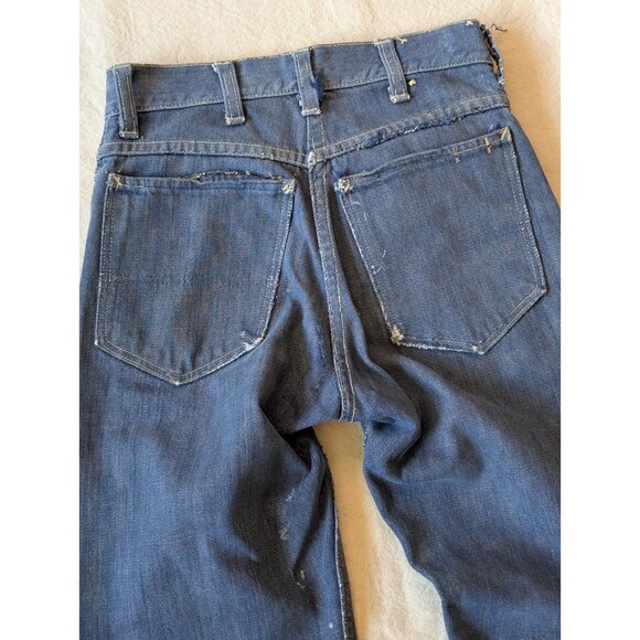 JCPenney Foremost Dark Selvedge Denim Vintage 50s 60s Youth Size 24x27 - Picture 7 of 9